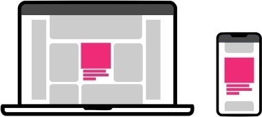 Sponsored post placement on desktop and mobile